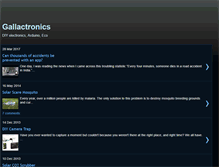 Tablet Screenshot of gallactronics.com
